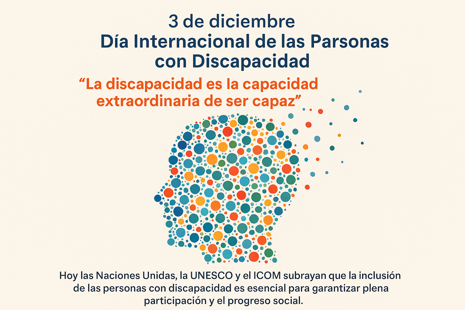 3 de diciembre: Día Internacional de las Personas con Discapacidad